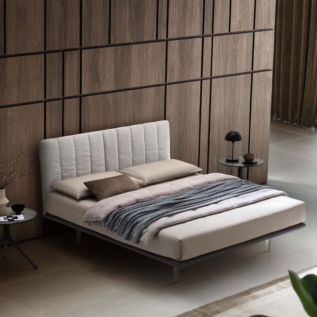 Pat matrimonial cu tapiterie Le Comfort, Celine